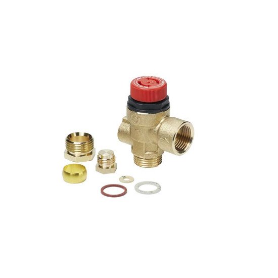 Worcester 87161424160 Pressure Relief Valve - 1/2 Inch X 15mm X 1/8 Inch